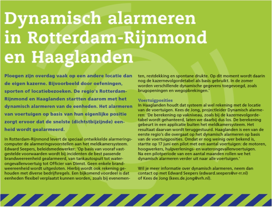 Dynamisch Alarmeren Brandweerkrant